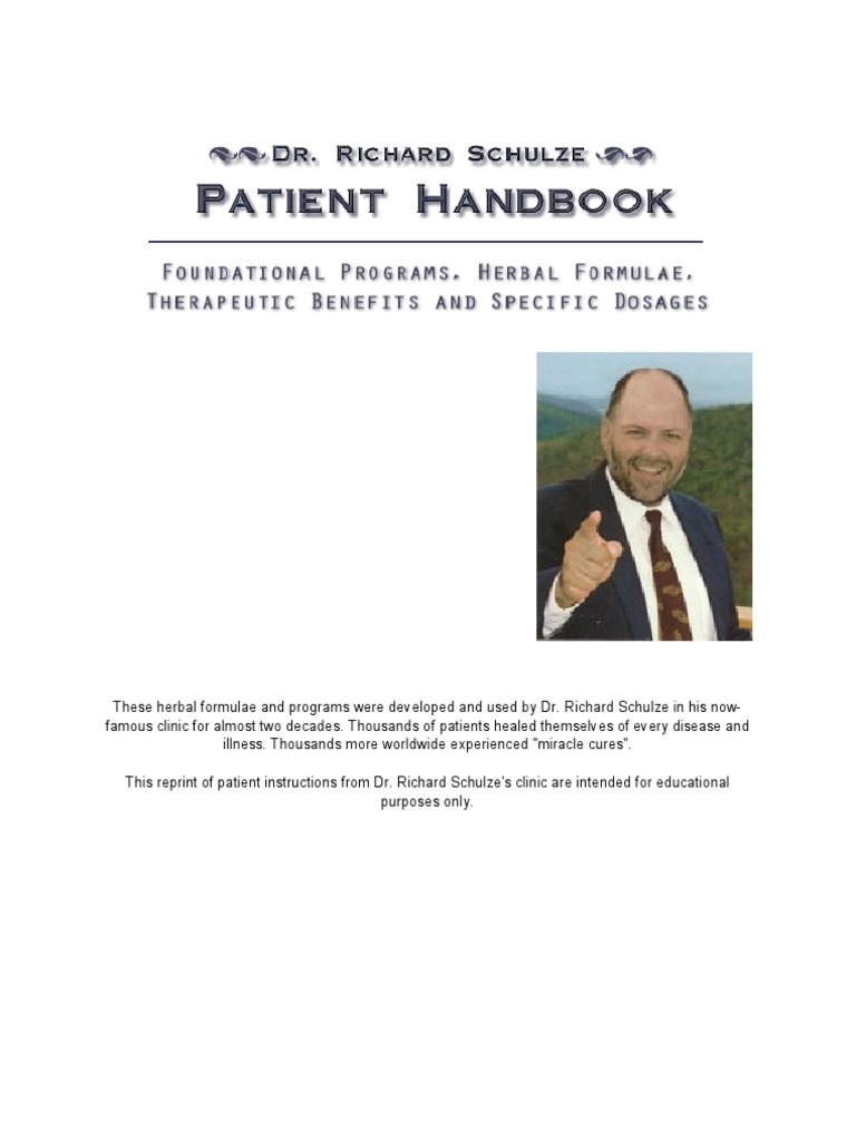 DR Richard Schulze The Patient Hanbook For Incurable Diseases PDF Bile Gastrointestinal