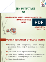 Green Initiatives OF: (Maha-Metro) India