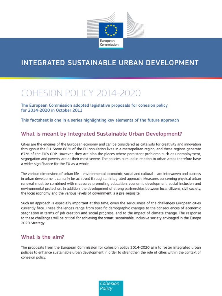 Integrated Sustainable Urban Development Strategies | PDF | Structural ...