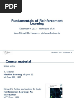 Fundamentals of Reinforcement Learning