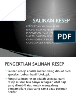 Resep Dan Salinan Resep