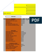 Pto Obra Arq. 5-Tabla Presupuestal Modelo