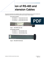 Installation of RS-485 and Audio Extension Cables: For The Audio Connection