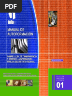 Colección capacitación a distancia  01 - Manual de autoformación sobre la ley de tranparencia y acceso a la información pública del distrito federal