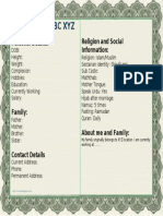 Biodata for Marriage - Muslim Format.docx