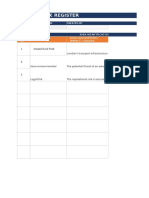 Risk Register - Basic Template - W8