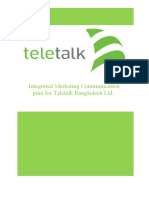 Integrated Marketing Communication Plan For Teletalk Bangladesh LTD