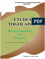 Revue Togolaise Des Sciences PDF