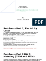 Michael C. Pacis, PH.D.: Homework 2: Additional Problems On Electric Cost and Metering