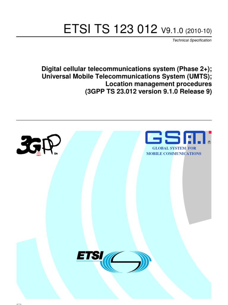 3gpp Location Update Procedures | PDF | Computer Networking | Radio ...