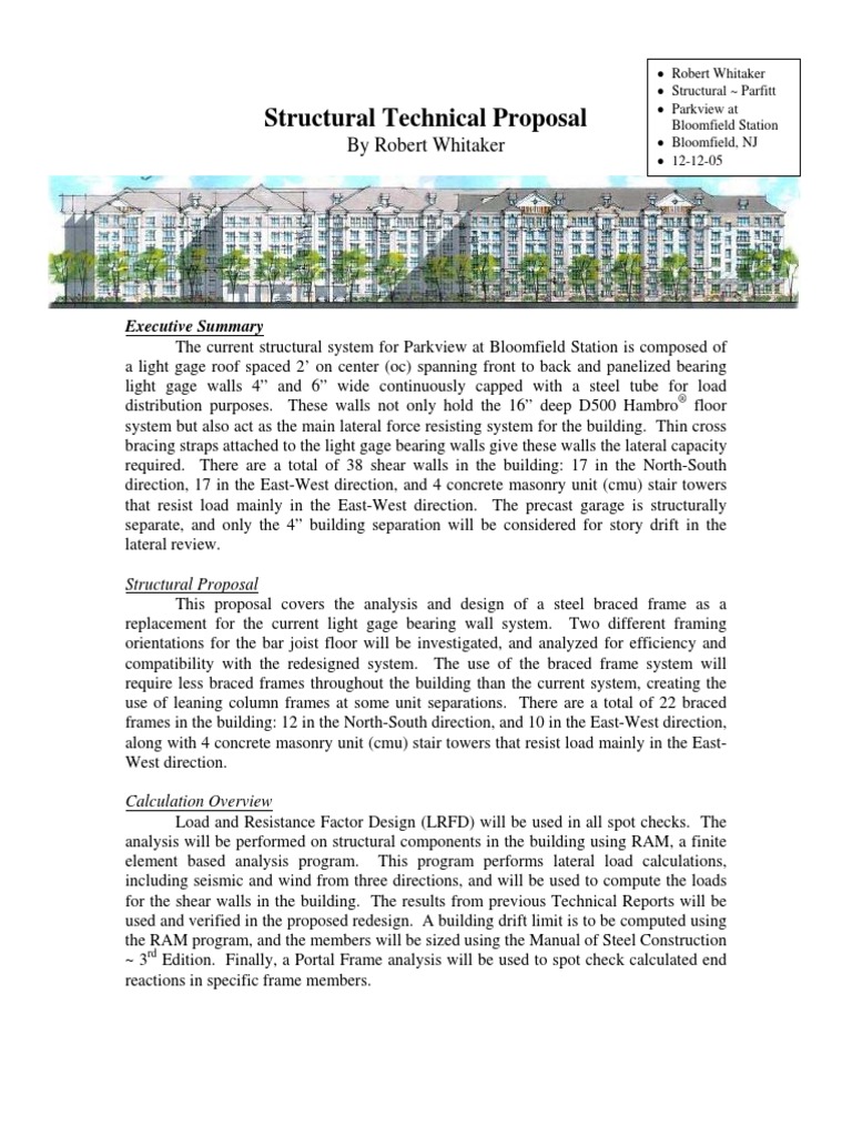 Example On Researching and Proposing Alternative Structural Systems or ...