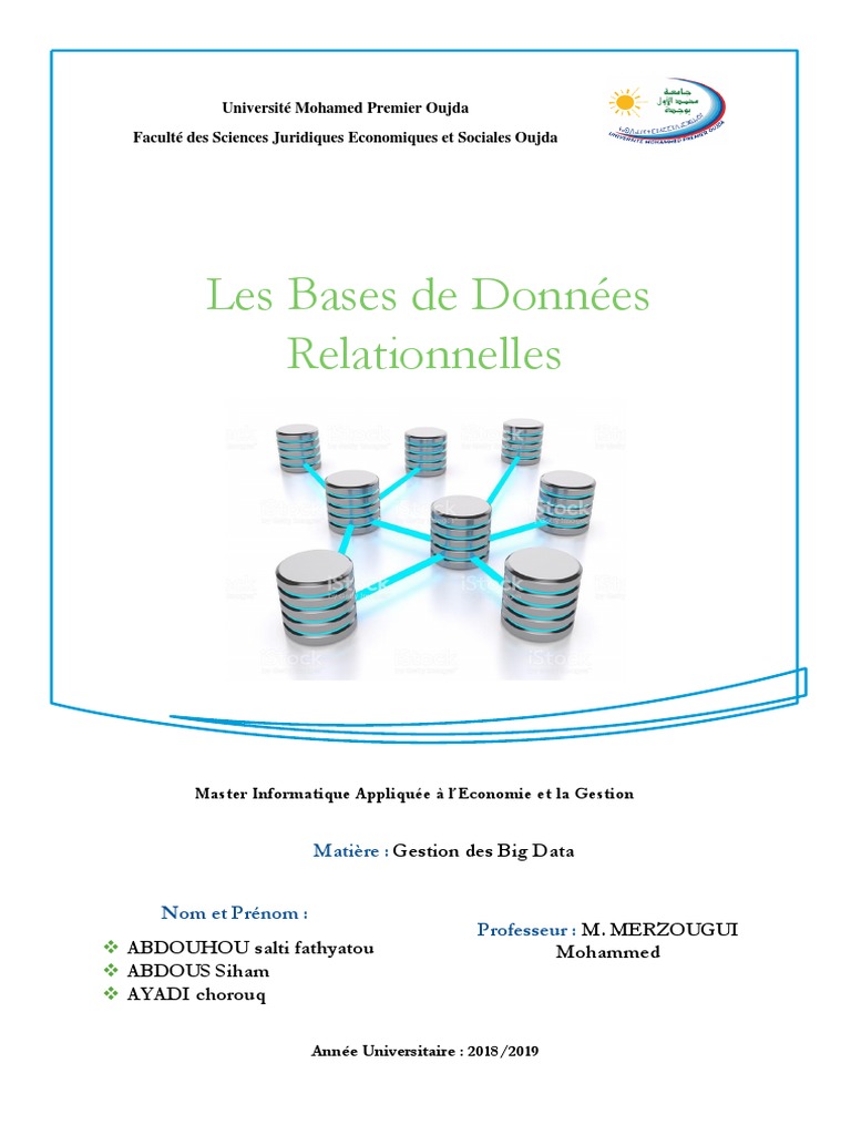 Introduction aux Bases de Données Relationnelles | PDF | Base de ...
