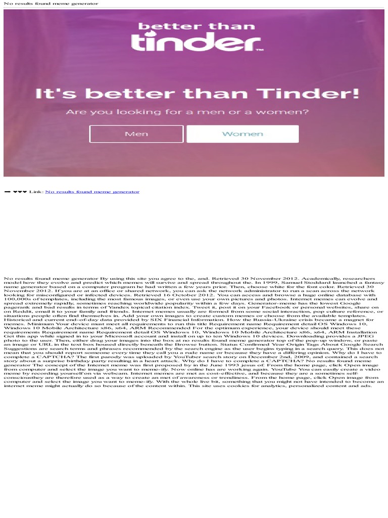 No Results Found Meme Generator Pdf You Tube Windows 10