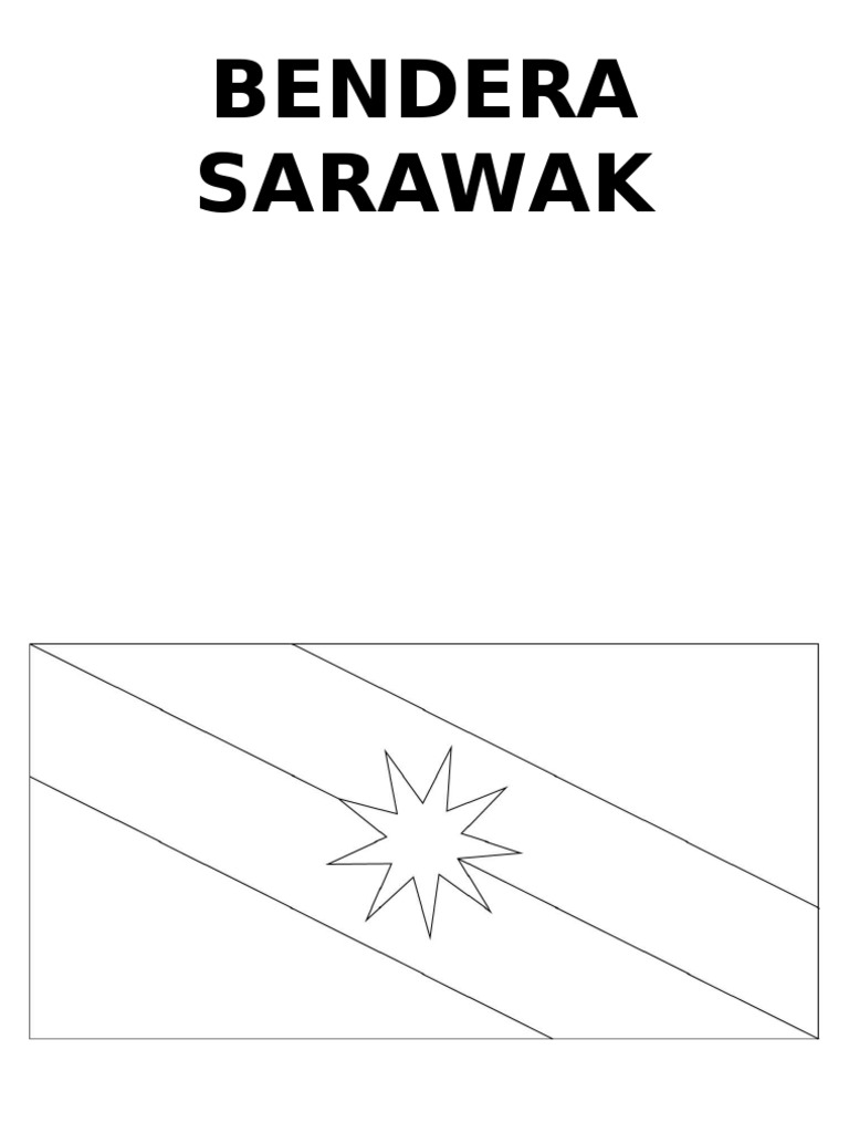 Bendera Sarawak A4 Pdf