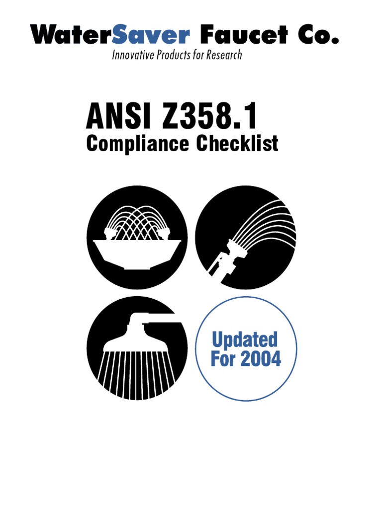 Ansi Z358.1 2004