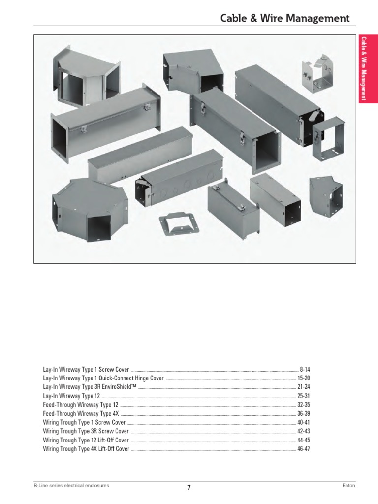 Cable & Wire Management: B-Line Series Electrical Enclosures Eaton ...