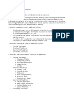 Determinants of Learning Styles