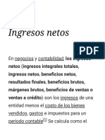 Ingresos Netos - Wikipedia, La Enciclopedia Libre