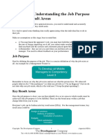 Appraisal - Understanding The Job Purpose and Key Result Areas