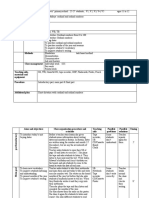 Description of Class Teaching Unit Type of Lesson