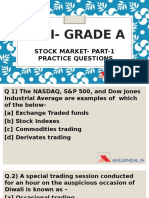 Sebi-Grade A: Stock Market - Part-1 Practice Questions