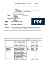 Description of Class Teaching Unit Type of Lesson