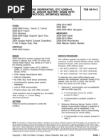 Sync Functions Inoperative, DTC U3000-41, TSB 09-14-3 U0485, or U0100, And/Or Battery Draw With Accessory Protocol Interface Module Connected