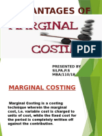 Advantages of Marginal Costing