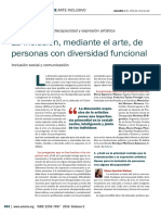 La Inclusión, Mediante El Arte, de Personas Con Diversidad Funcional