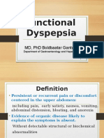 Functional Dyspepsia: MD, PHD Boldbaatar Gantuya