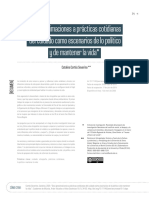 Dos Aproximaciones A Prácticas Cotidianas Del Cuidado Como Escenarios de Lo Político y de Mantener La Vida