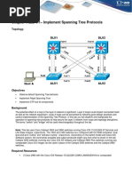 Chapter 4 Lab 4-1 - Implement Spanning Tree Protocols: Topology