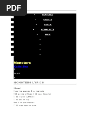 Monsters: Katie Sky | PDF | Music Media | Song Recordings