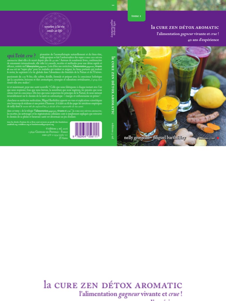 La Cure Zen Détox Aromatic Tome 2 Pdf Gratuit CureZenDetox Tome1 | PDF | Huile essentielle | Aromathérapie