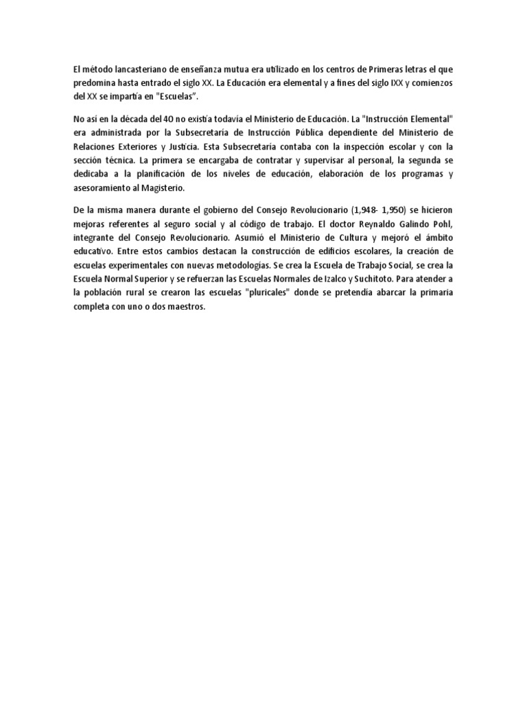 Método Lancasteriano en Educación | PDF | Ciencias sociales | Viajes y ...