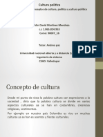 Actividad inicial Conceptos de cultura, política y cultura política