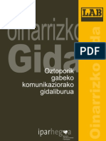 Oztoporik Gabeko Komunikaziorako Gidaliburua (2009)