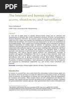 The Internet and Human Rights: Access, Shutdowns, and Surveillance
