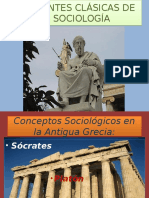 Corrientes clásicas de la sociología: Sócrates, Platón y Aristóteles