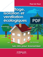 Eyrolles - Chauffage, Isolation Et Ventilation Ecologiques