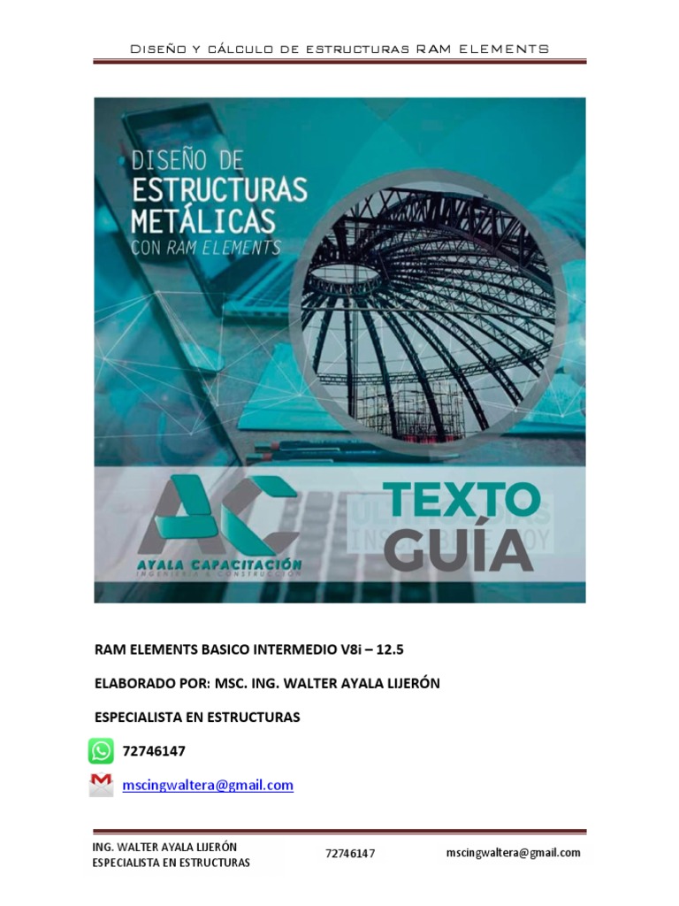 Curso de Diseño con RAM Elements V8i | PDF | Ingeniería estructural ...