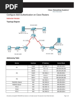 1) Configure AAA 