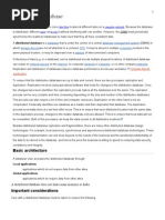 Distributed Database: Database Database Management System Storage Devices CPU Computers Network