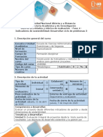 Guia de Actividades y Rúbrica de Evaluación - Fase 4 - Indicadores de Sostenibilidad. Desarrollar Ciclo de Problemas 3