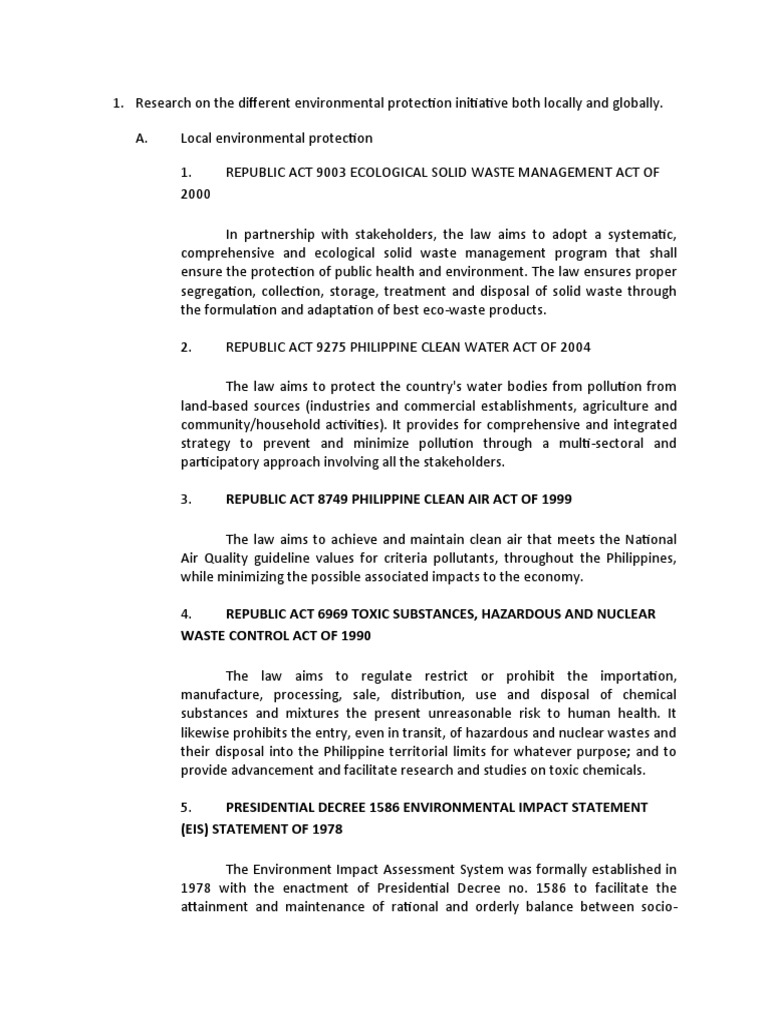 Republic Act 8749 Philippine Clean Air Act of 1999 Download Free PDF