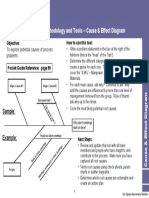 Process Improvement Cause & Effect Diagram