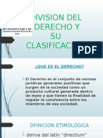 Division Del Derecho