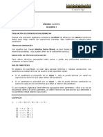 Álgebra: Evaluación de expresiones algebraicas y operaciones con polinomios