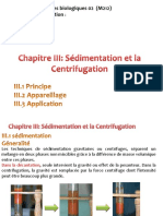 Chapitre III Sédimentation Et Centrifugation