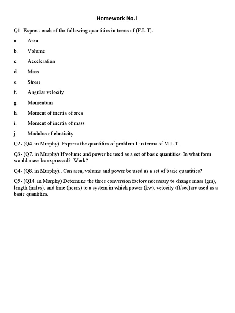 Physics Quantities in F.L.T and M.L.T | PDF | Science & Mathematics ...